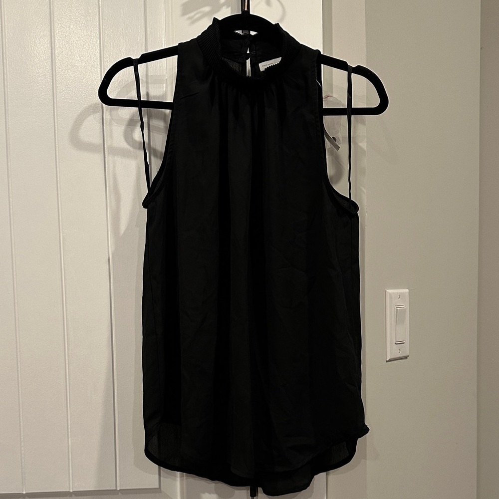 New York & Company Black Halter Blouse